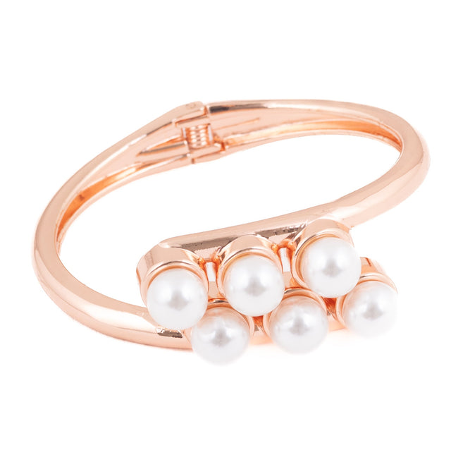Pearl Cascade Bangle - Glamia