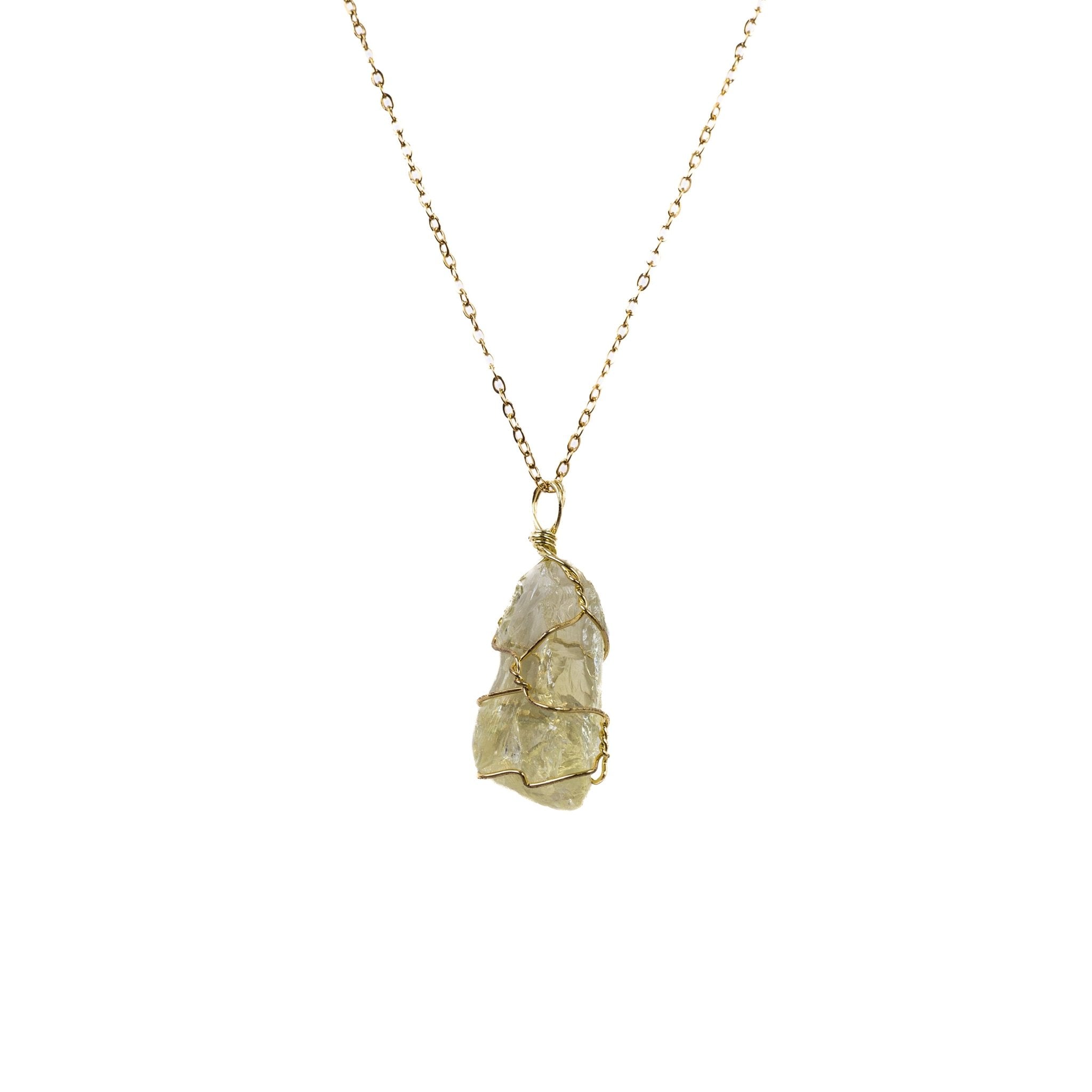 Solar Citrine Pendant - Glamia