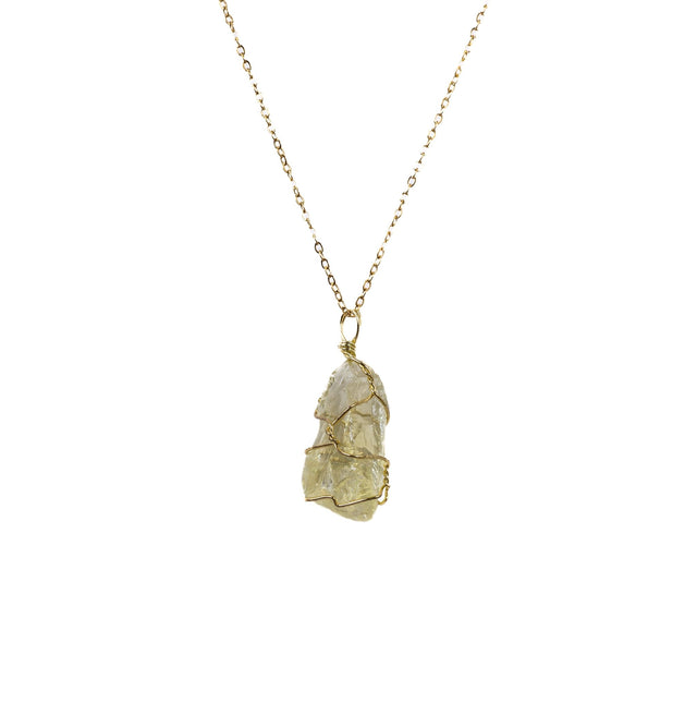 Solar Citrine Pendant - Glamia